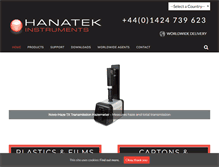 Tablet Screenshot of hanatekinstruments.com